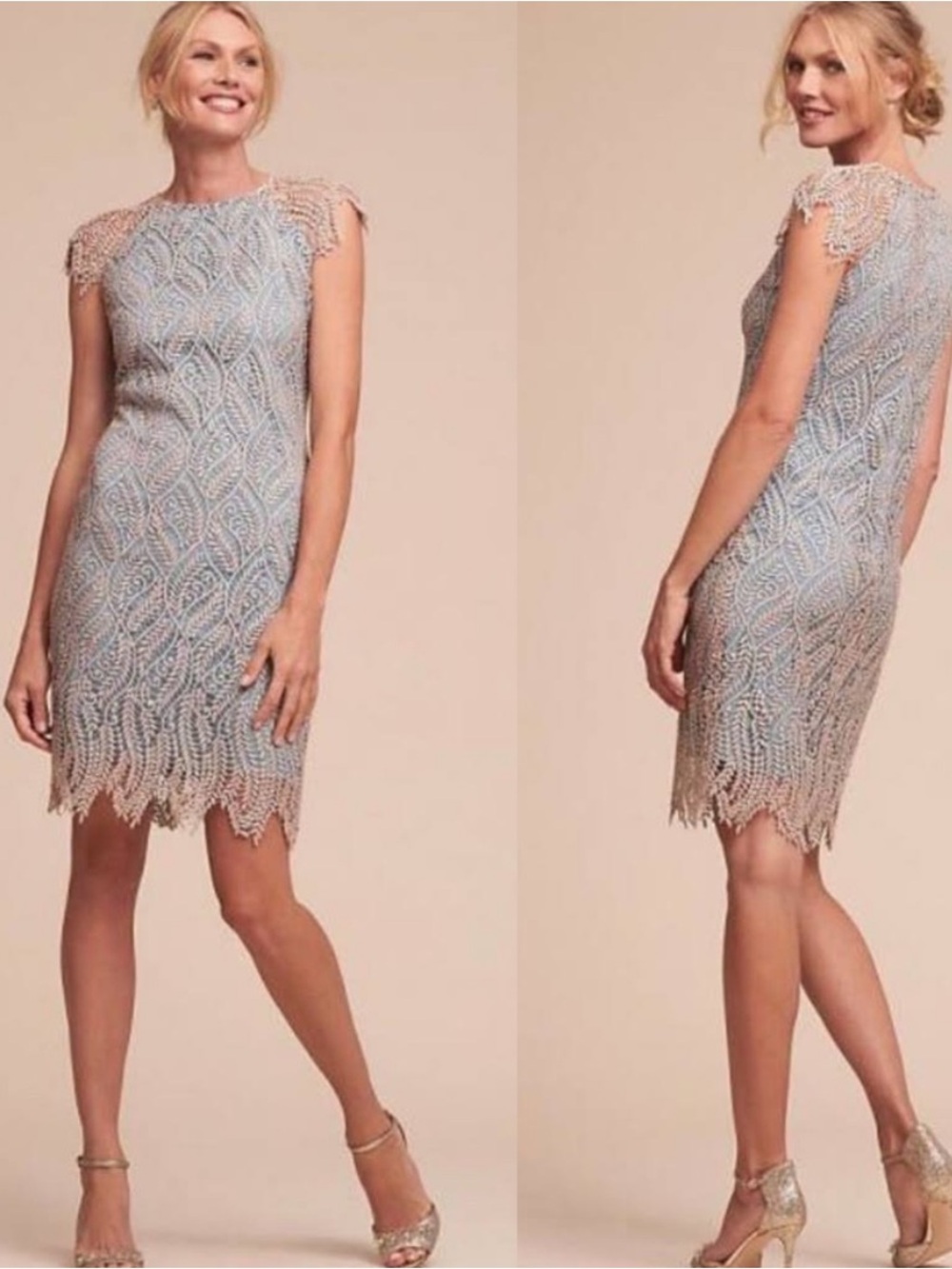 Anthropologie Mignon Doo lace cocktail dress